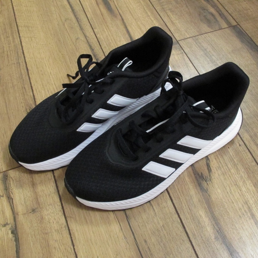 Adidas Black White Cloudfoam Shoes Sneakers US 7